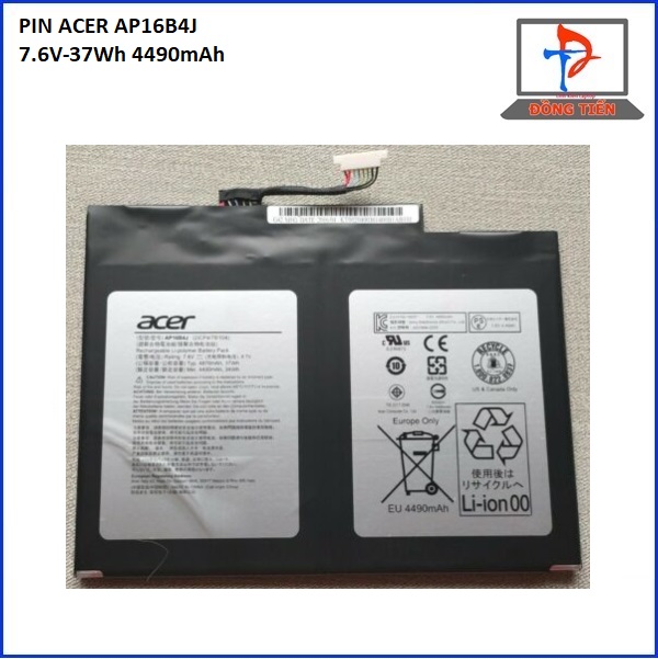 PIN ACER SWITCH ALPHA12 N16P3 SA5-271 AP16B4J 7.6V-37Wh 4490mAh