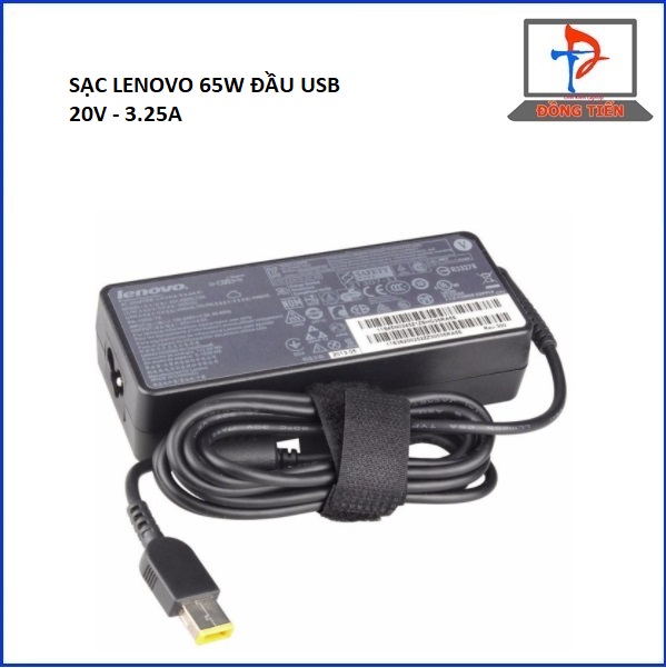 SẠC LAPTOP LENOVO 20V - 3.25A ĐẦU USB 65W