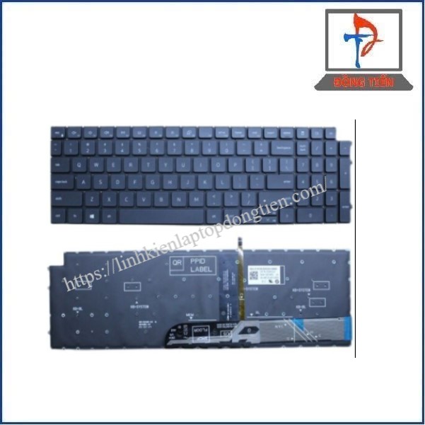 Bàn Phím Laptop Dell  Inspiron 15 3511 3515 3501, 7510 Đen Led