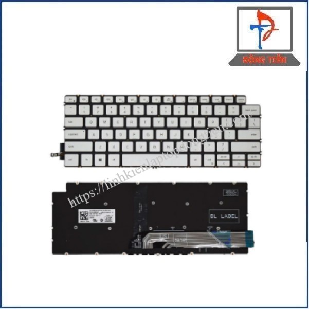 Bàn phím Laptop Dell 7491, VOSTRO 3400 BẠC ĐÈN