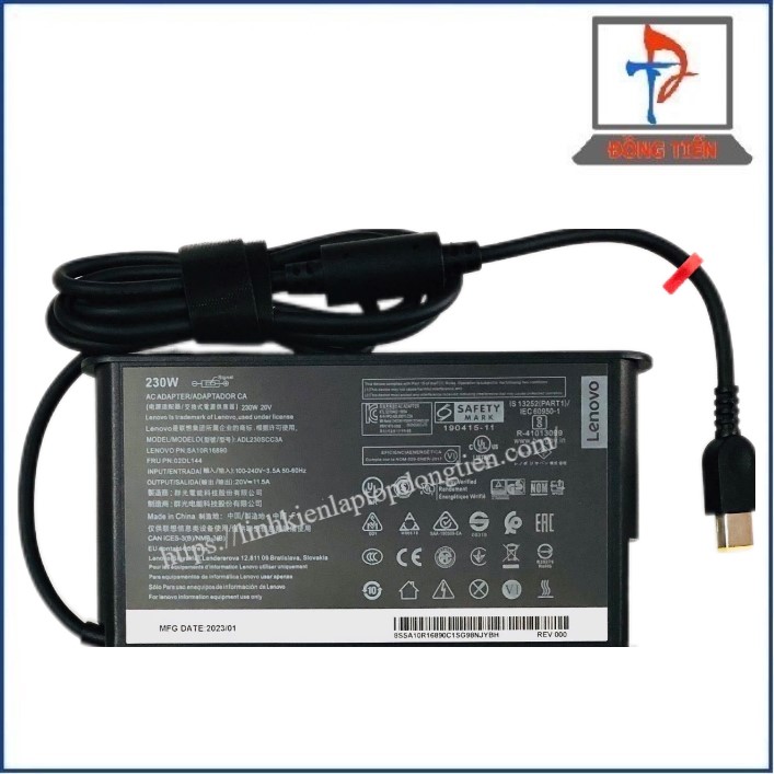 Sạc Laptop son Đầu USB  20V-11.5A 230W New Version