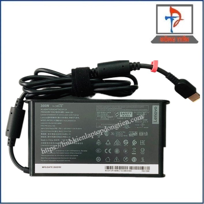 Sạc Laptop Lenovo Đầu USB 20V-15A 300W New Version