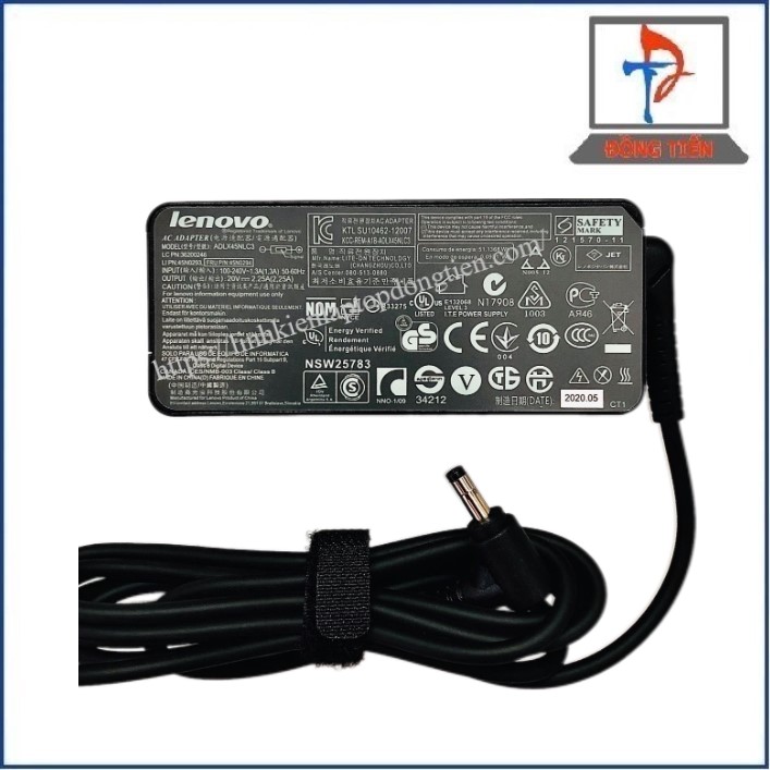 Sạc Laptop Lenovo Đầu Nhỏ (4.0*1.7)  20V-2.25A 45W