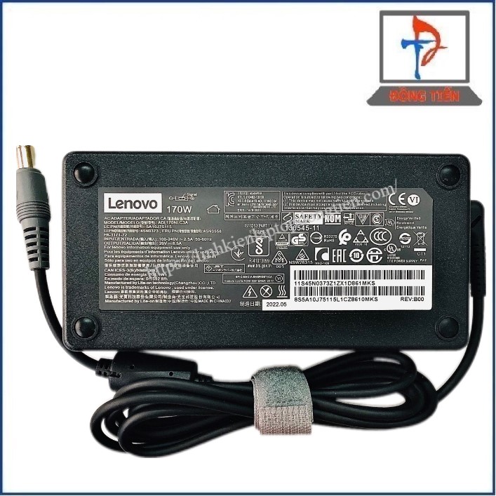 Sạc Laptop Lenovo Đầu Kim Lớn (8.0*7.4) 20V - 8.5A 170W