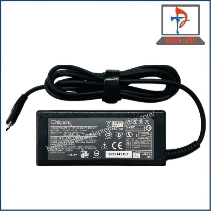 Sạc laptop MSI Chicony Đầu Type C 20V- 3.25A  65W