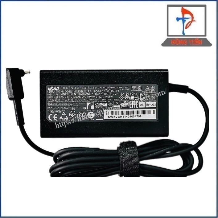 Sạc Laptop Acer Đầu Nhỏ (3.0*1.1) 19V-3.42A 65W