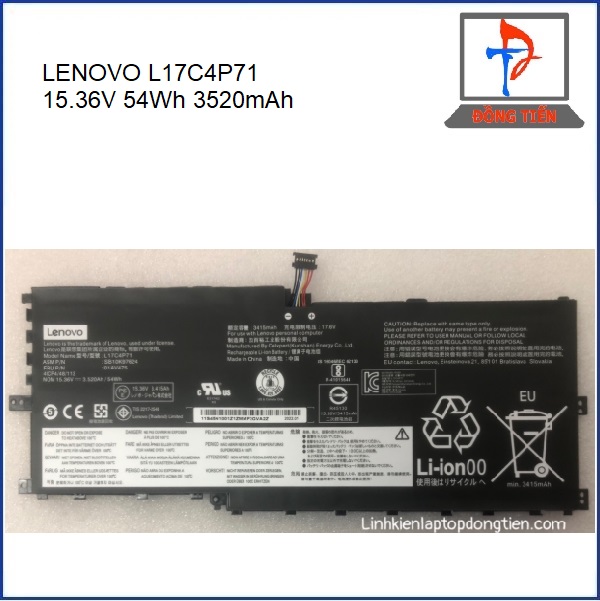 PIN LAPTOP LENOVO THINKPAD X1 YOGA GEN 3 2018 L17C4P71