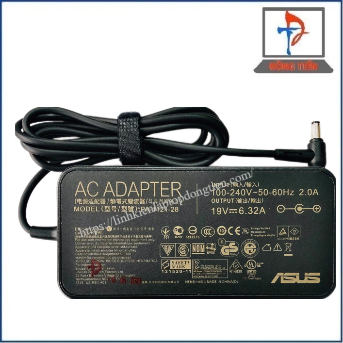 Sạc Laptop Asus Đầu Lớn (5.5*2.5) 19V - 6.32A 120W