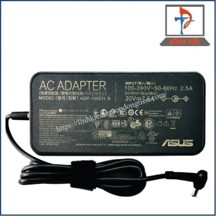 Sạc Laptop Asus Đầu Lớn (5.5*2.5) 19V - 7.5A 150W