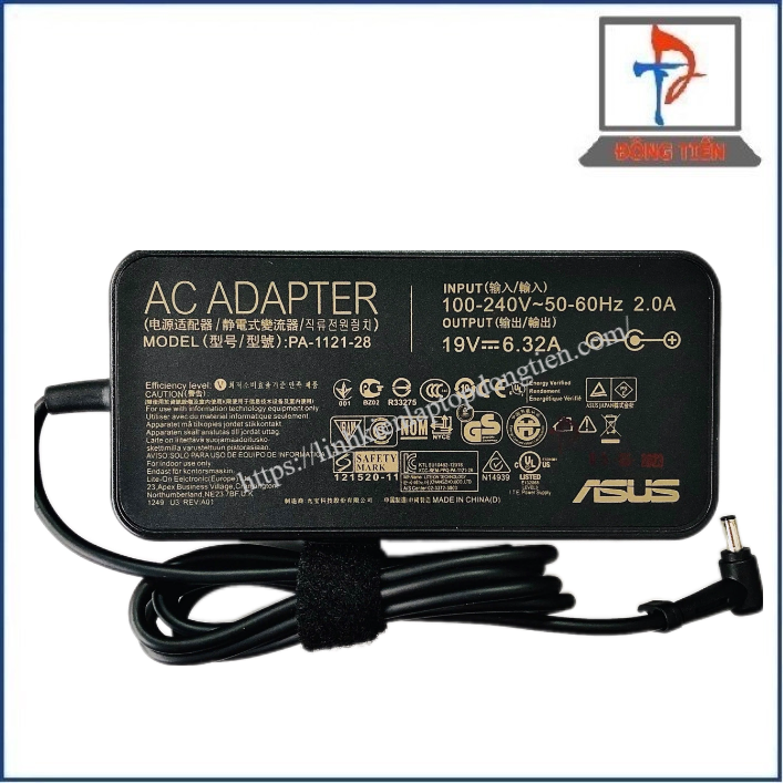 Sạc Laptop Asus Đầu Kim Nhỏ(4.5*3.0) 19V - 6.32A 120W