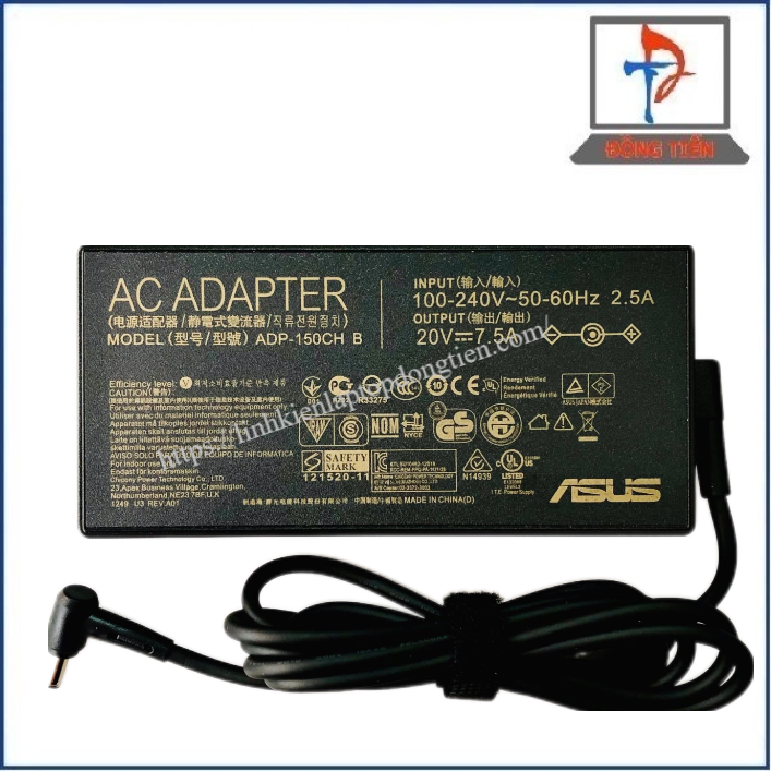 Sạc Laptop Asus Đầu Kim Nhỏ(4.5*3.0) 19V - 7.5A 150W