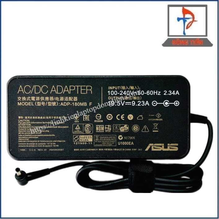 Sạc Laptop Asus Đầu Kim Nhỏ(4.5*3.0) 19V -9.23A 180W