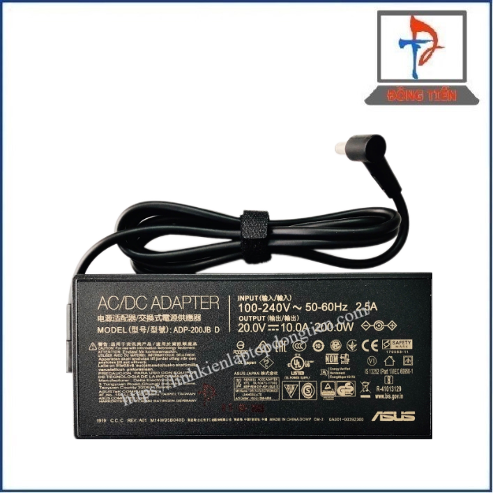 Sạc Laptop Asus Đầu Kim Lớn (6.0*3.7) 20V - 10A 200W