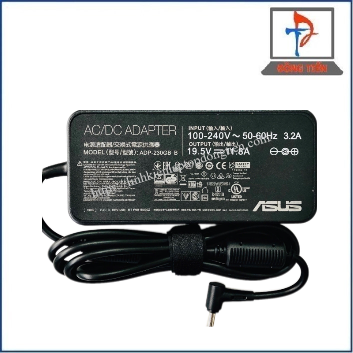 Sạc Laptop Asus Đầu Kim Lớn (6.0*3.7) 19.5V - 11.8A 230W