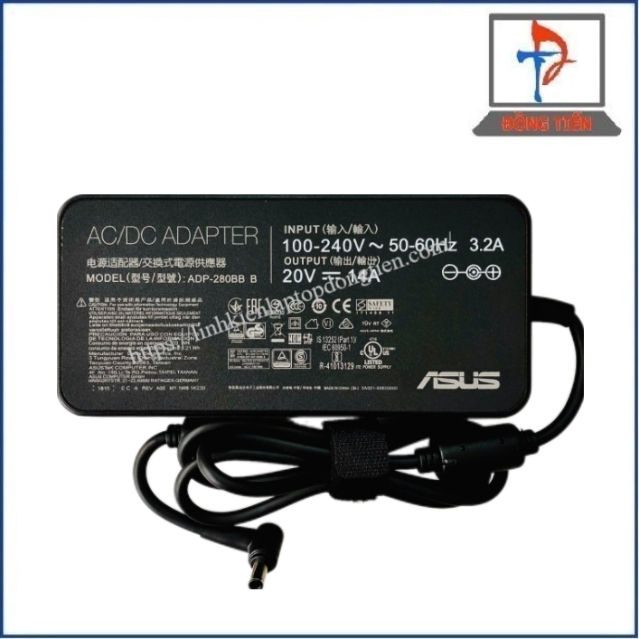 Sạc Laptop Asus Đầu Kim Lớn (6.0*3.7) 20V - 14A 280W