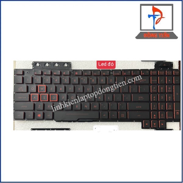  Bàn phím Laptop Asus TUF Gaming FX504 FX505 FX507 FX80 FX86 Led Đỏ