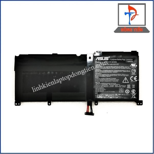 Pin Laptop Asus ZenBook G60V G60V N501JW-1A UX501JW Series - C41N1524 15.2v 60wh