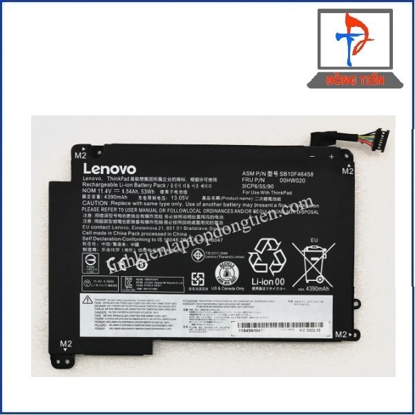 Pin Laptop Lenovo ThinkPad Yoga 460 P40 - 00HW020 11.4v 53wh