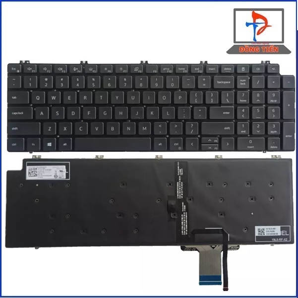 KEYBOARD LAPTOP DELL  PRECISION 7550 7750 LED