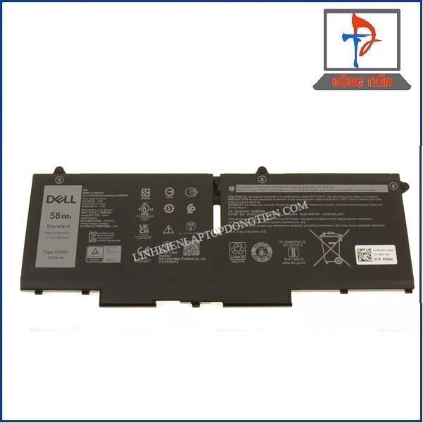 Pin Laptop  Latitude 5430 5530 7430 7330 7530 5330 07KRV 58Wh 